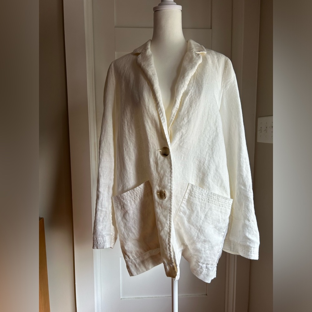 Oversized Madewell Linen Blazer